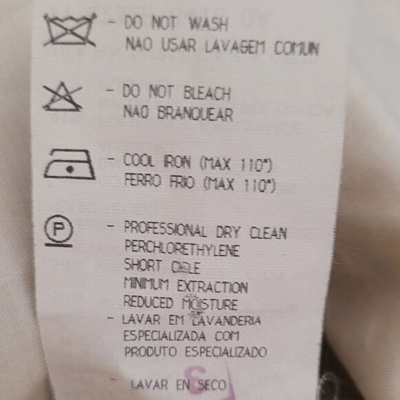 90's Giorgio Armani Silk Gold Mandarin Collar Single Breasted Tunic Blazer Sz 6 - Picture 11 of 12